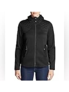 NWT Eddie Bauer Radiator Fleece Black Hooded Jacket
